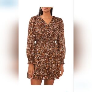 MSK Sheer Sleeved Dress